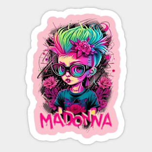 Madonna Rock Girl Sticker